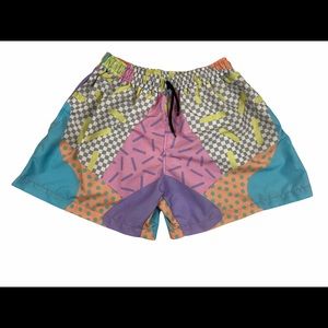Retro 90s Multicolored Shorts
